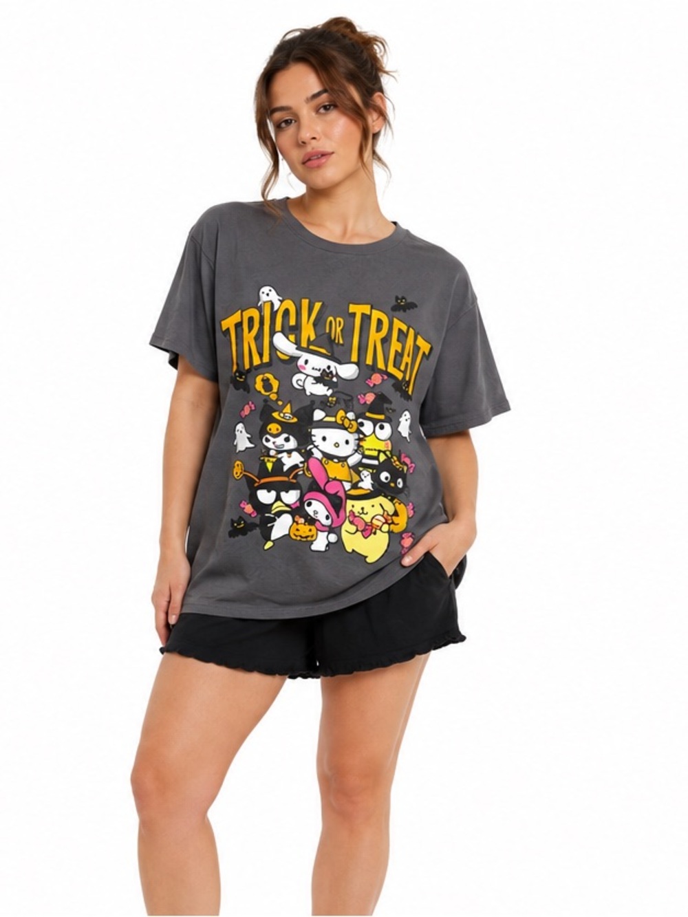 Hello Kitty & Friends Trick or Treat Halloween Tee Women’s Large Sanrio